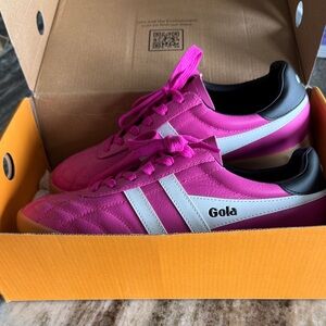 Gola Pink Leather Stadium Sneakers New In Box size 8.5 Free People